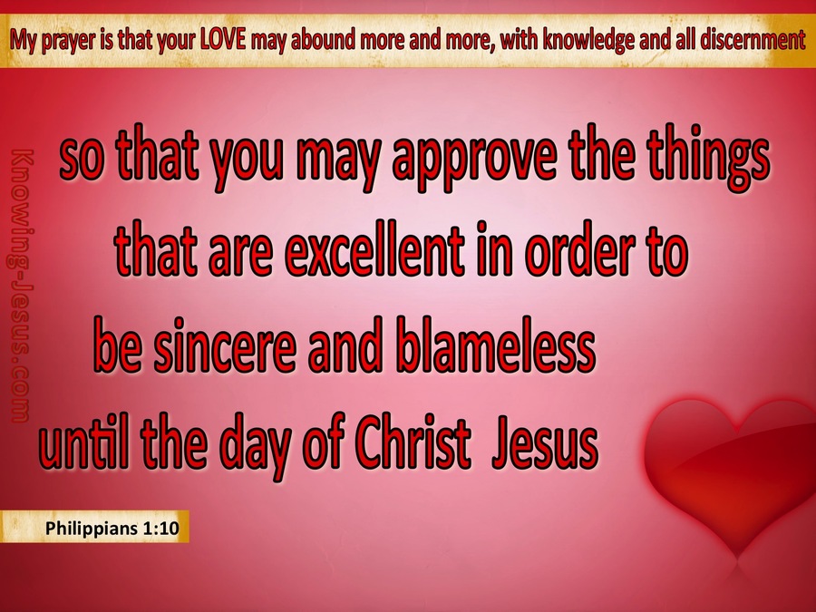 Philippians 1:10 Approve The Things That Are Excellent (red)